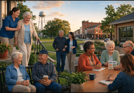 North Platte Aging Coalition community members supporting senior care initiatives.